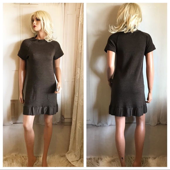 ZARA Mod Sweater Dress with Pockets - Picture 2 of 8